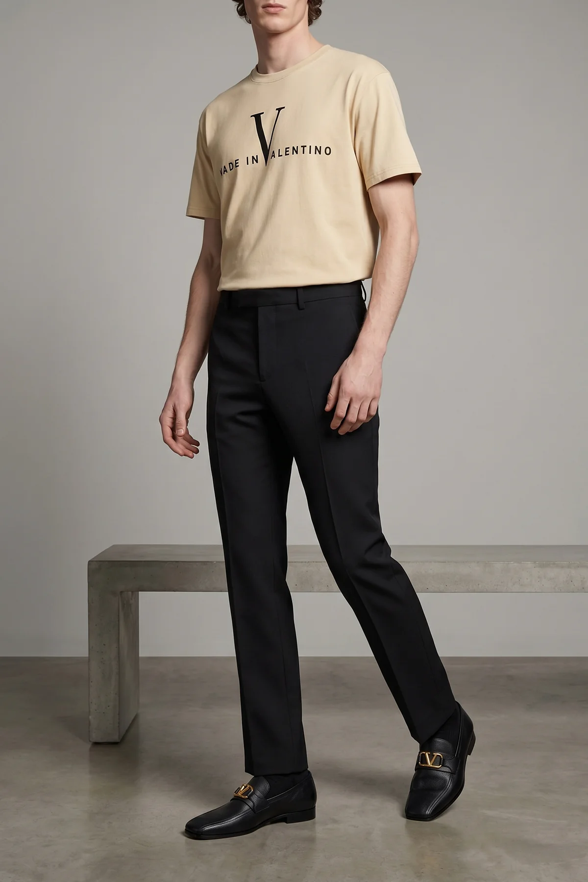 VALENTINO GARAVANI 41 goat leather loafers