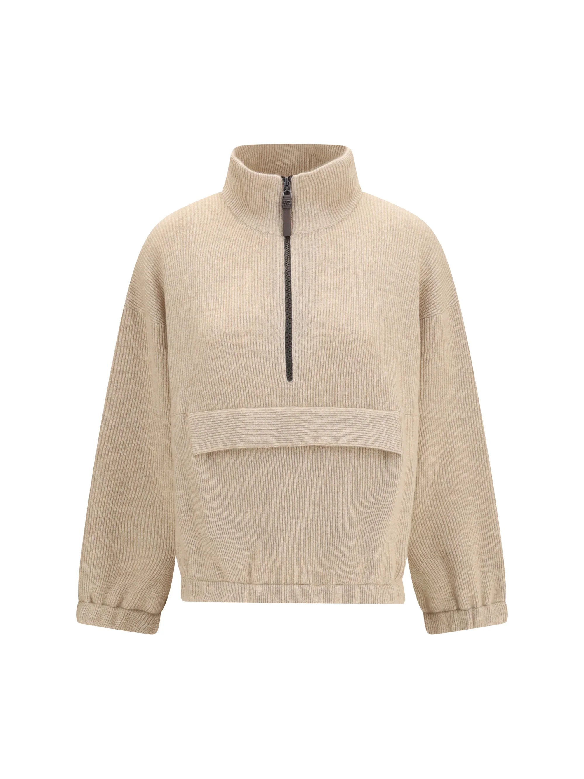BRUNELLO CUCINELLI S cashmere half-zip sweater
