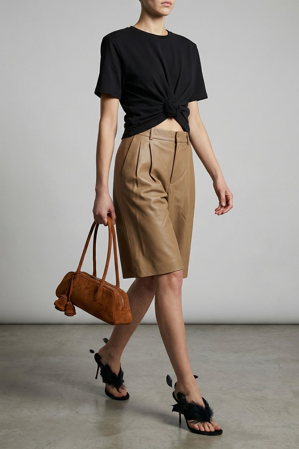 MAGDA BUTRYM OS brigitte suede shoulder bag