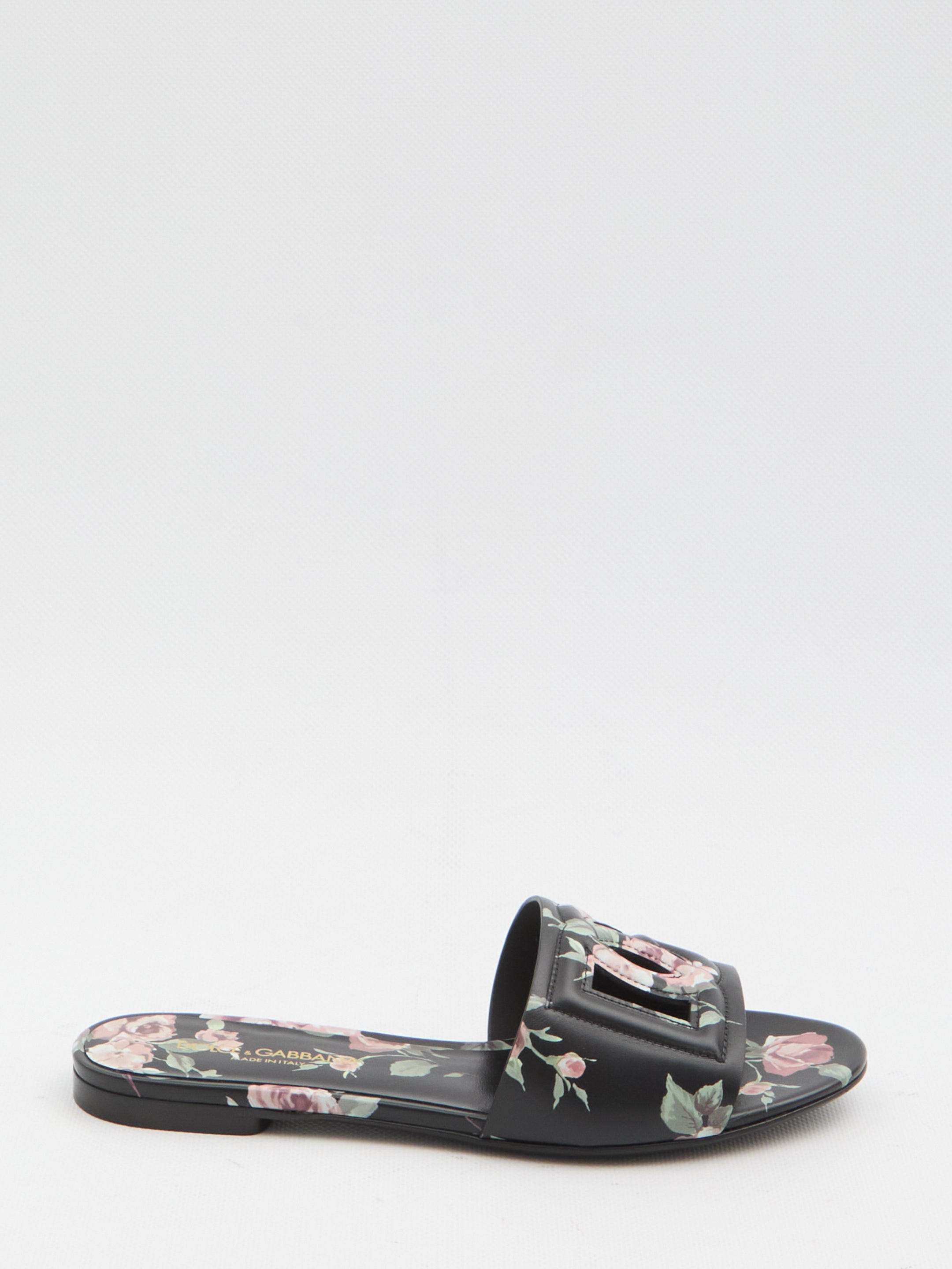 DOLCEamp;GABBANA 36 floral beachwear slides