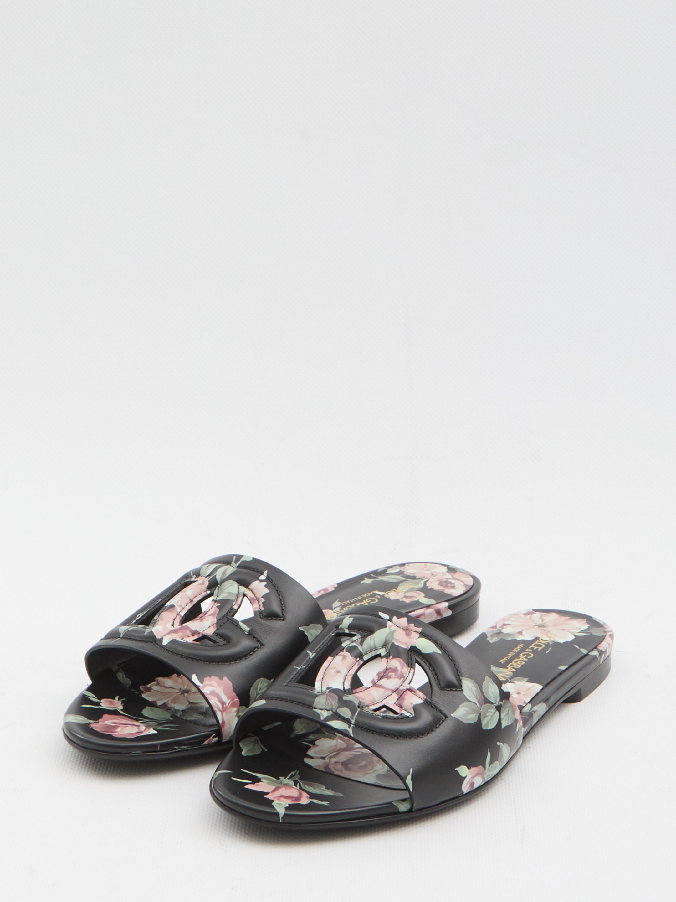 DOLCEamp;GABBANA 36 floral beachwear slides