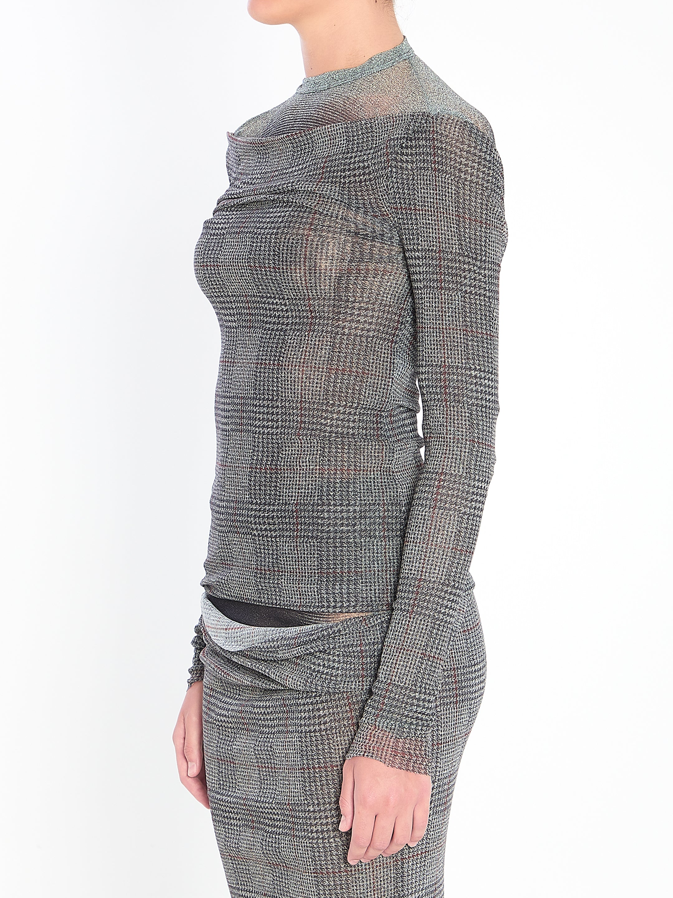 JEAN PAUL GAULTIER M  body shadow and prince of wales top 