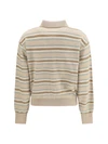 college striped polo sweater