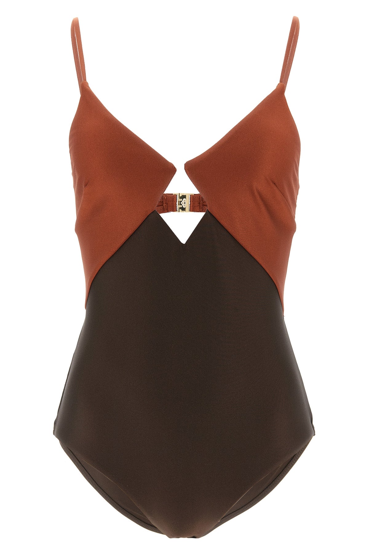 ZIMMERMANN 0 aster one-piece swimsuit in shiny stretch fabric