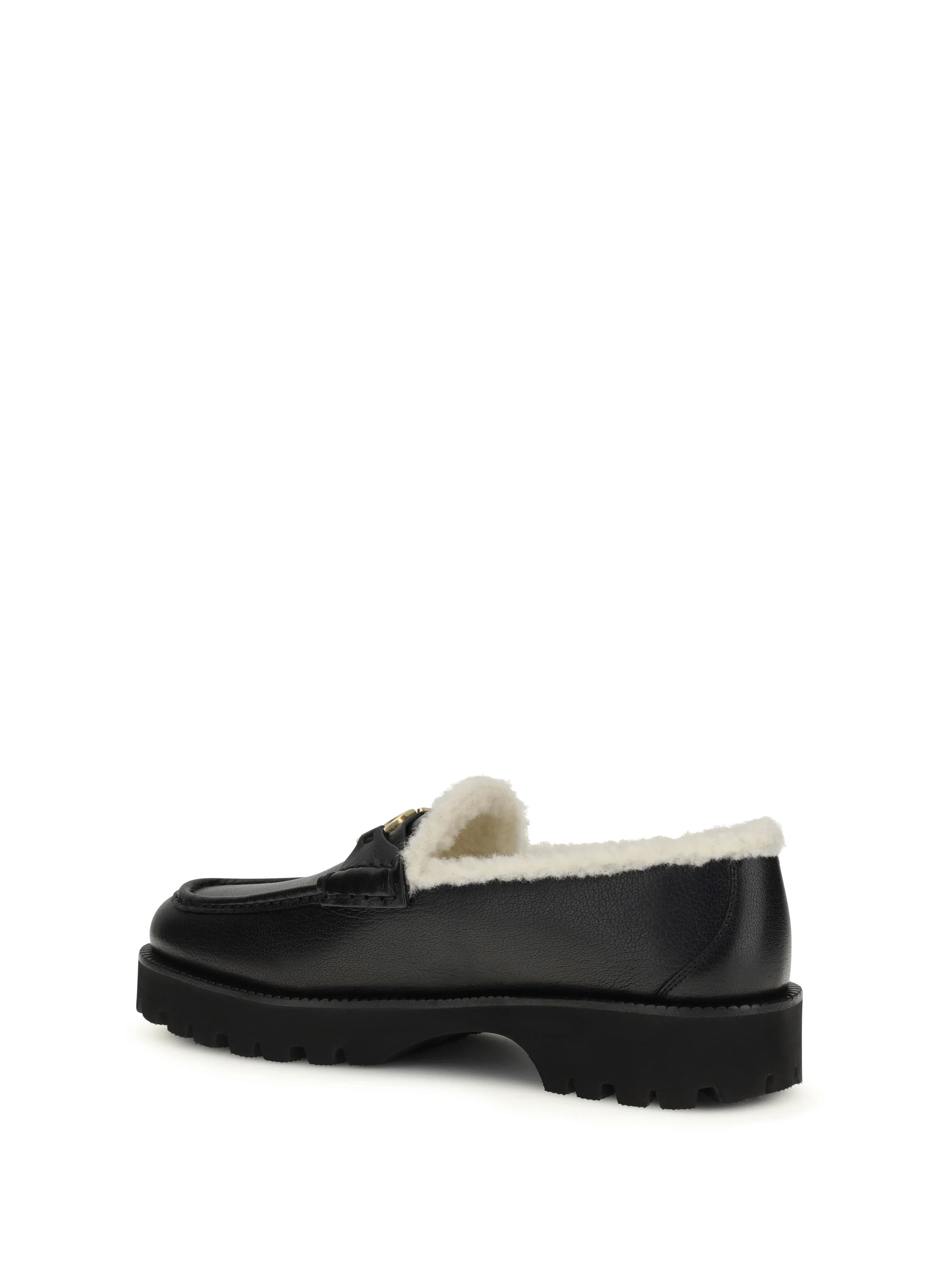vlogo fur loafers