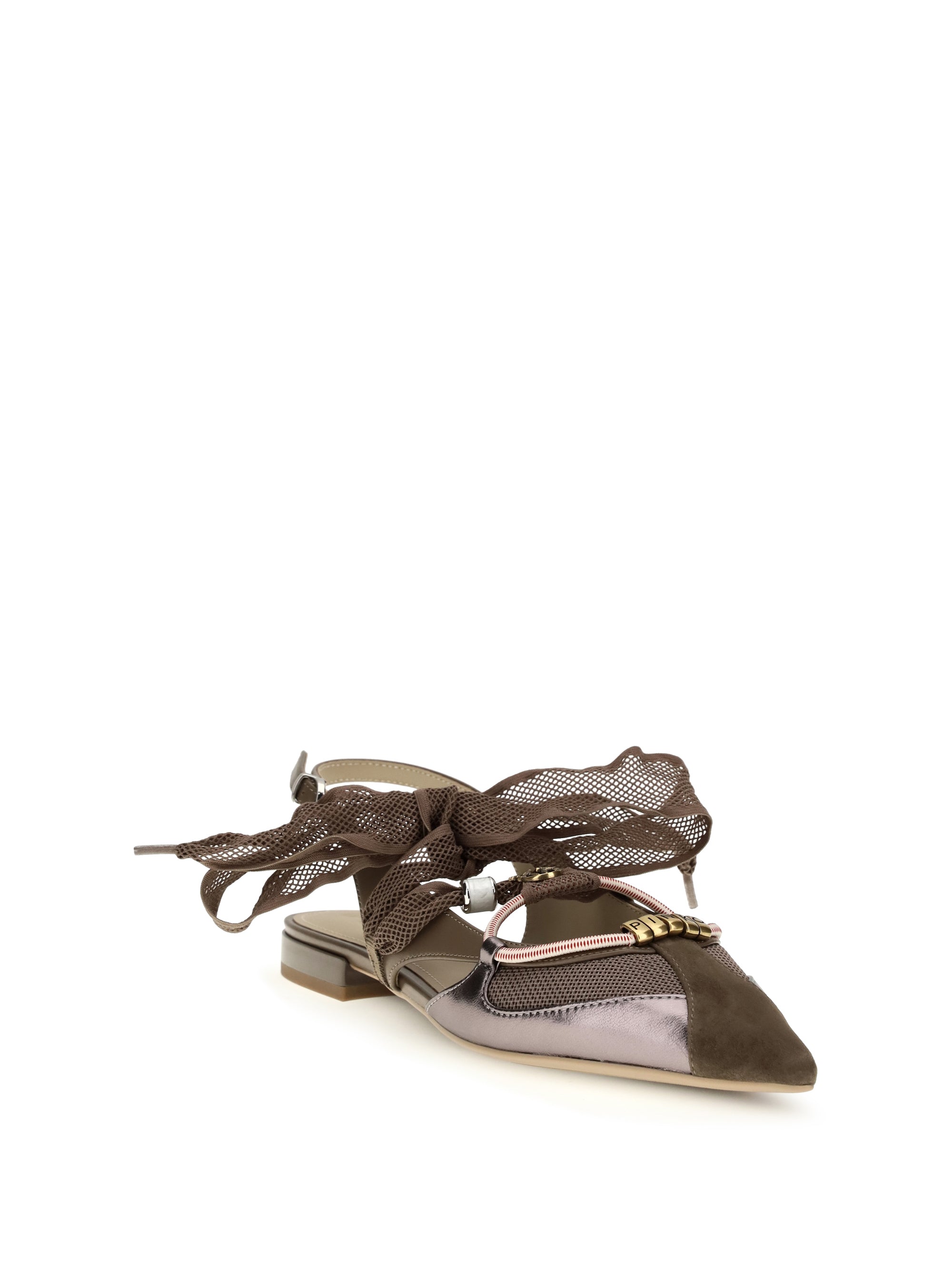 PINKO 38 gianira leather ballerinas