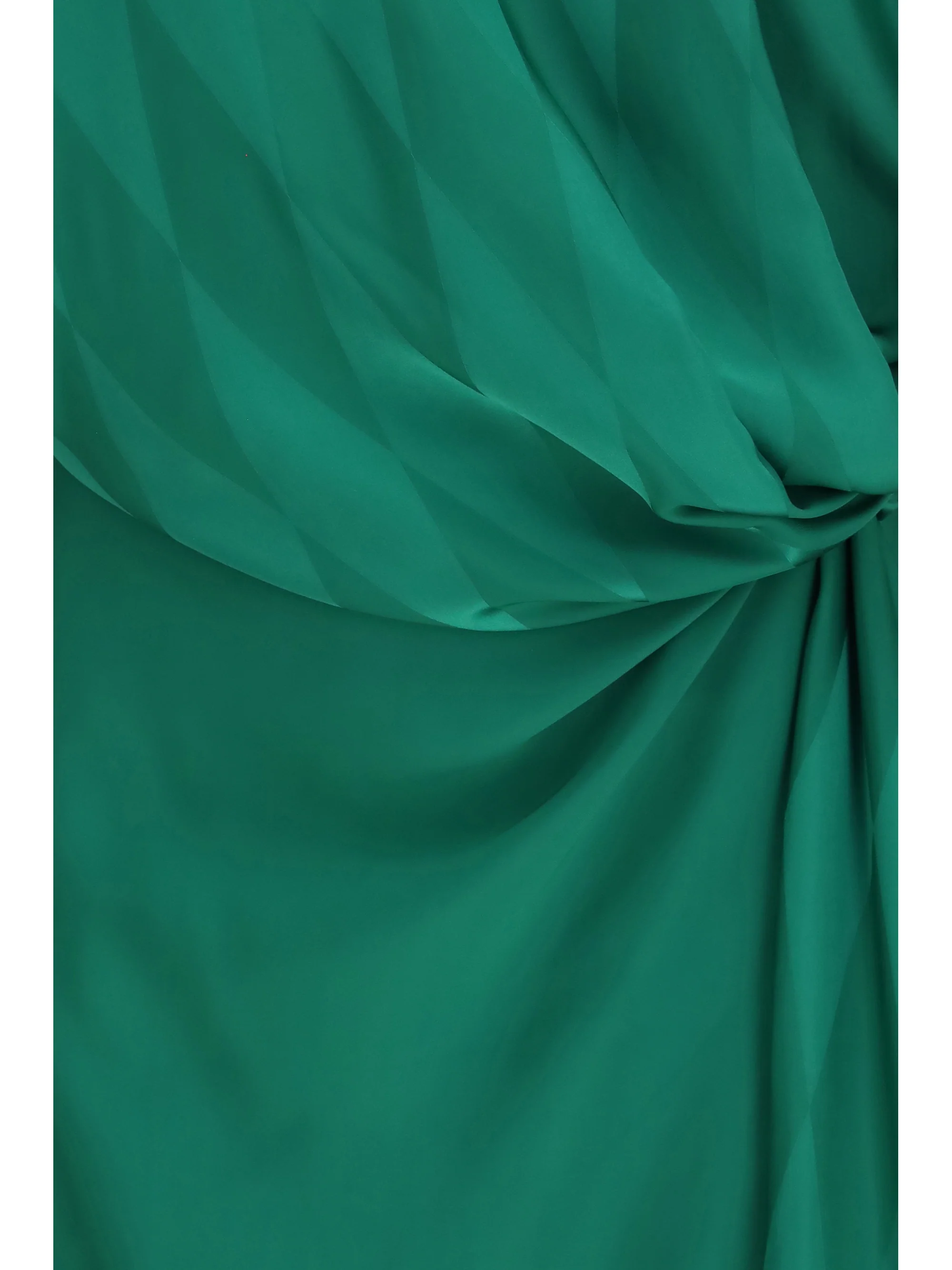 midi silk dress with twist detail