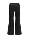 kick flare raw-edge pants
