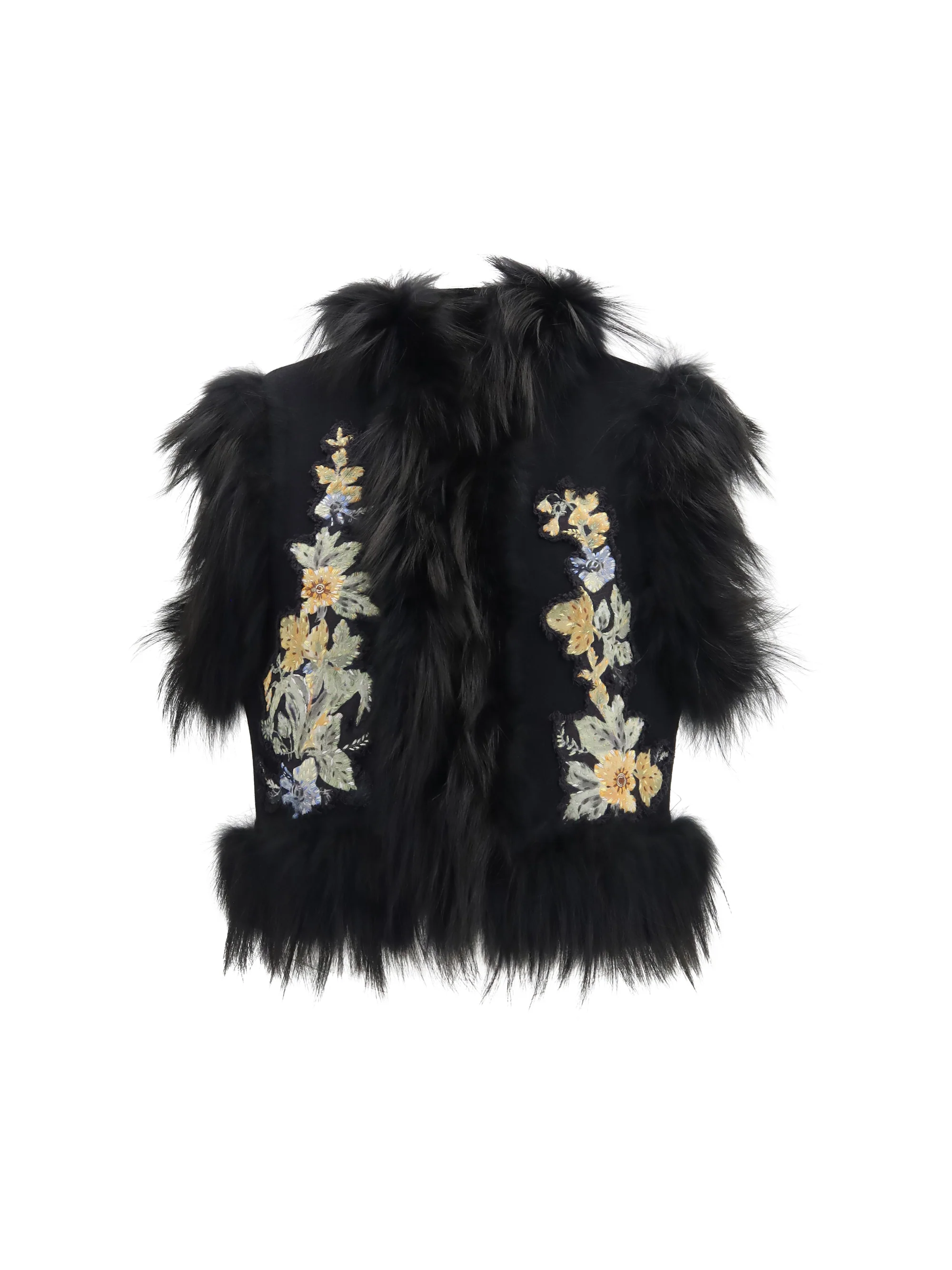 gilet panno + floral