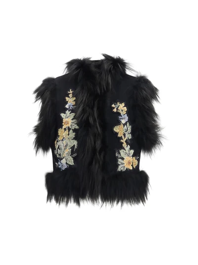 gilet panno + floral