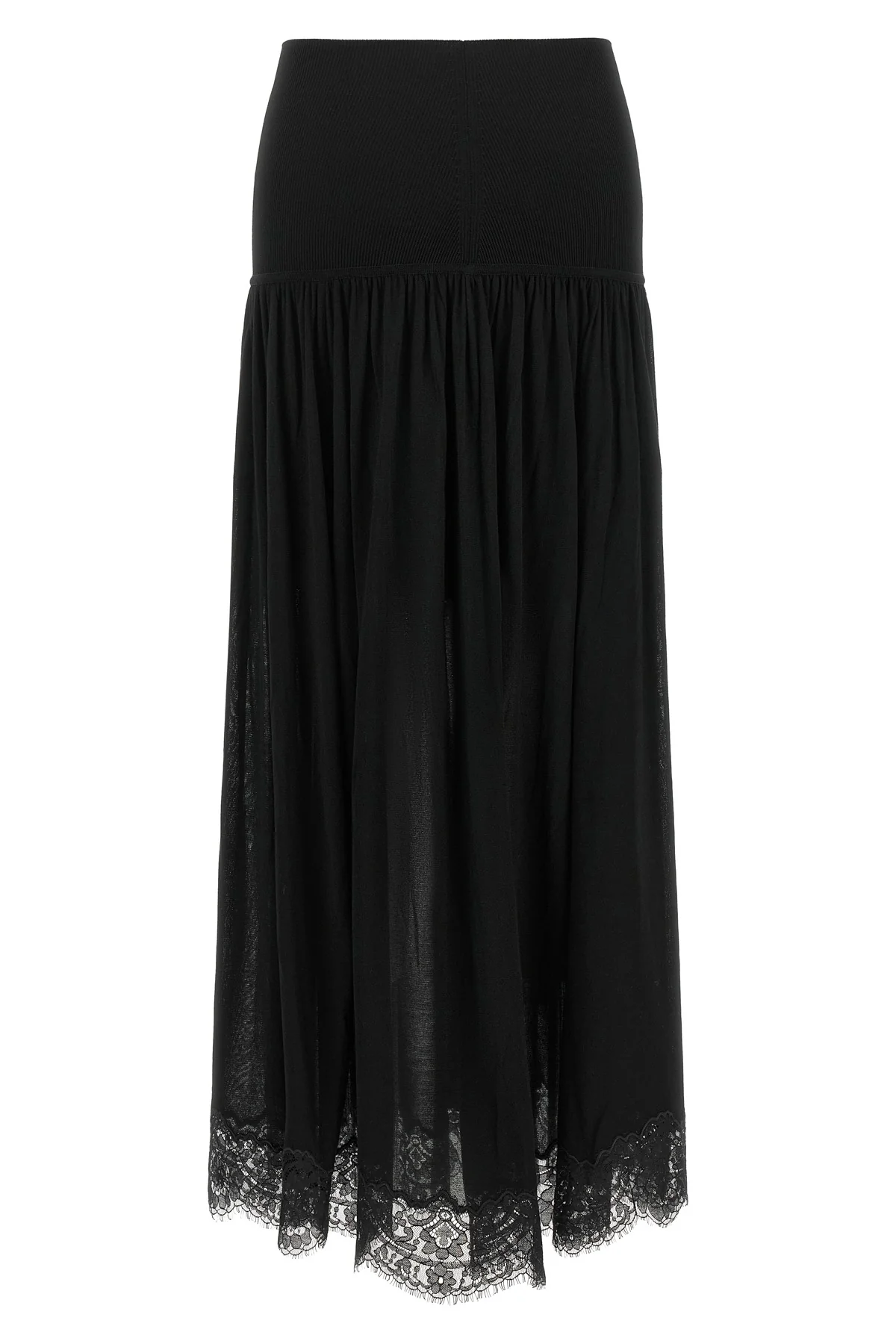 the zimmermann valiant long skirt defines a fluid silhouette through a play of