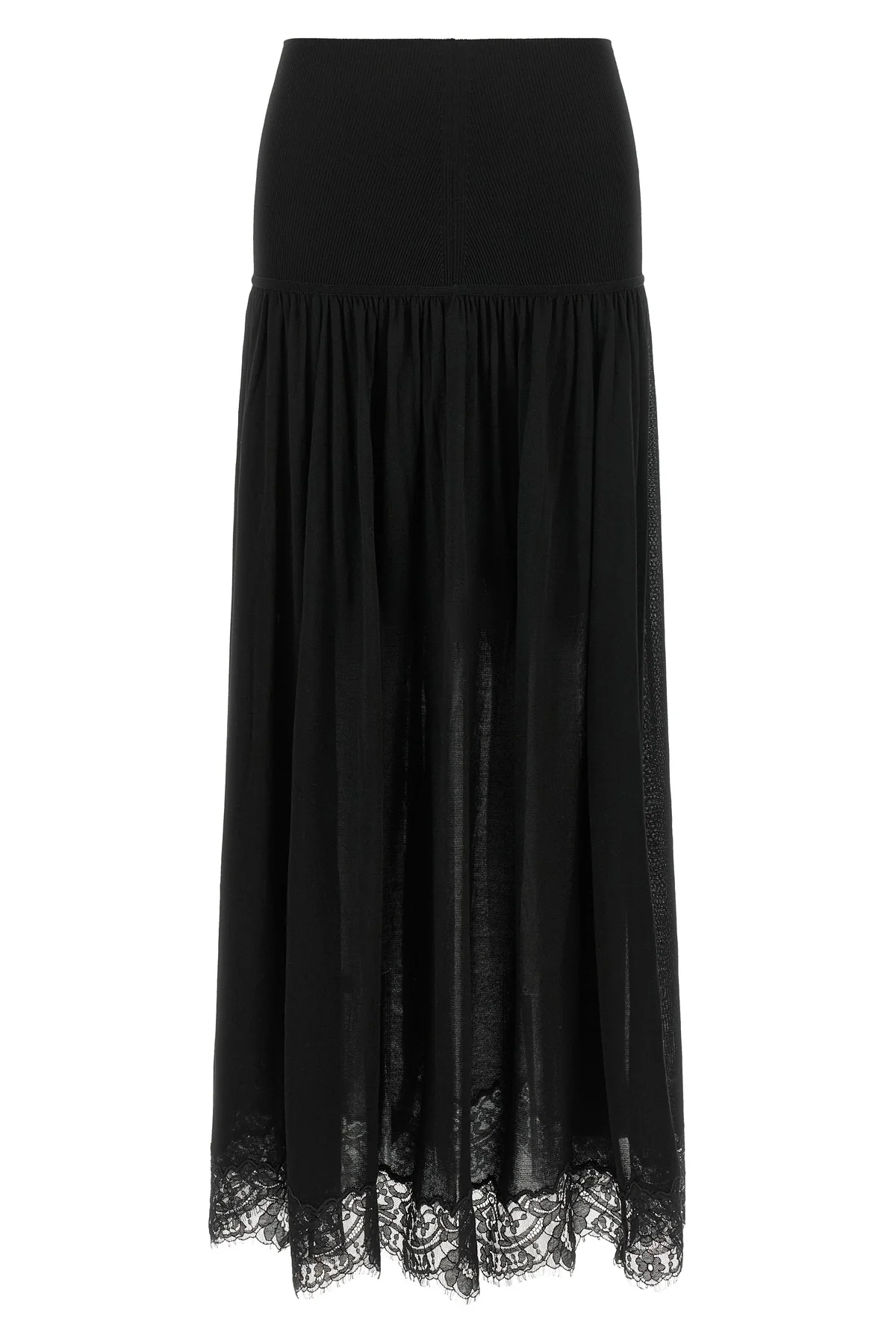the zimmermann valiant long skirt defines a fluid silhouette through a play of