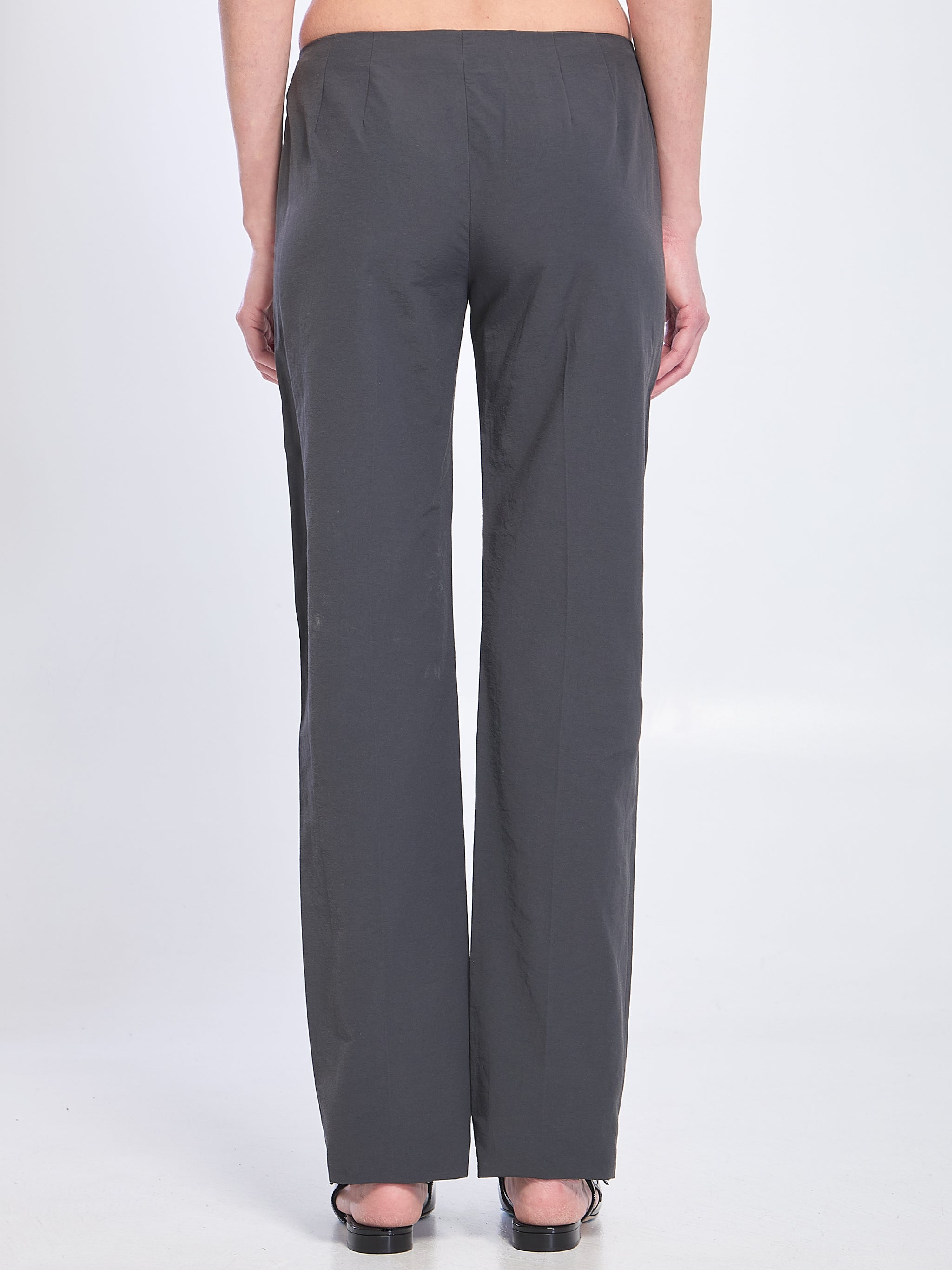 grey trousers