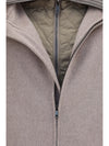 double wool and quilted jacket