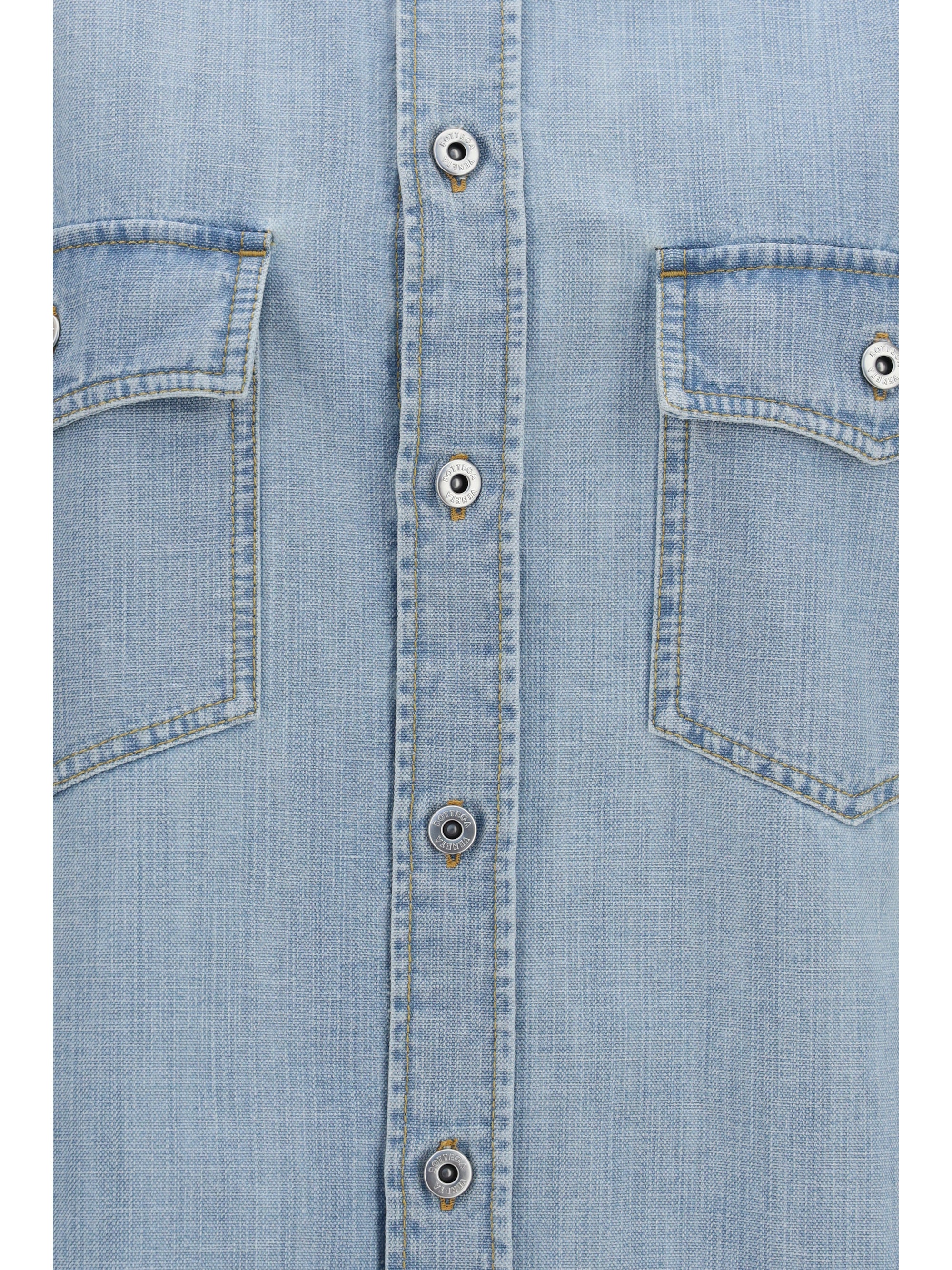 sky bleached oversize denim shirt