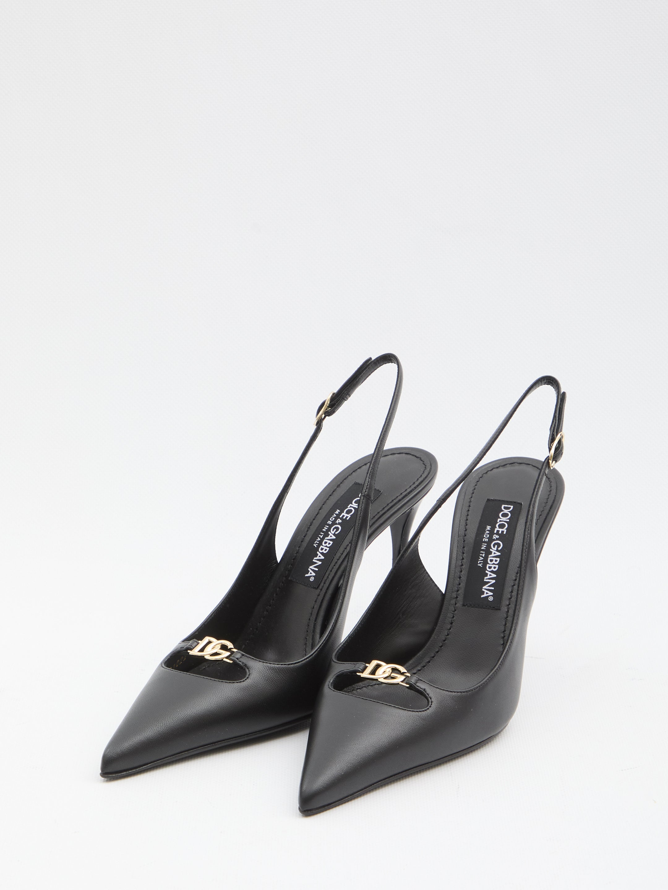 DOLCEamp;GABBANA 36 slingback pumps in silk nappa