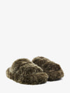 triomphe 05 fur shearling slides
