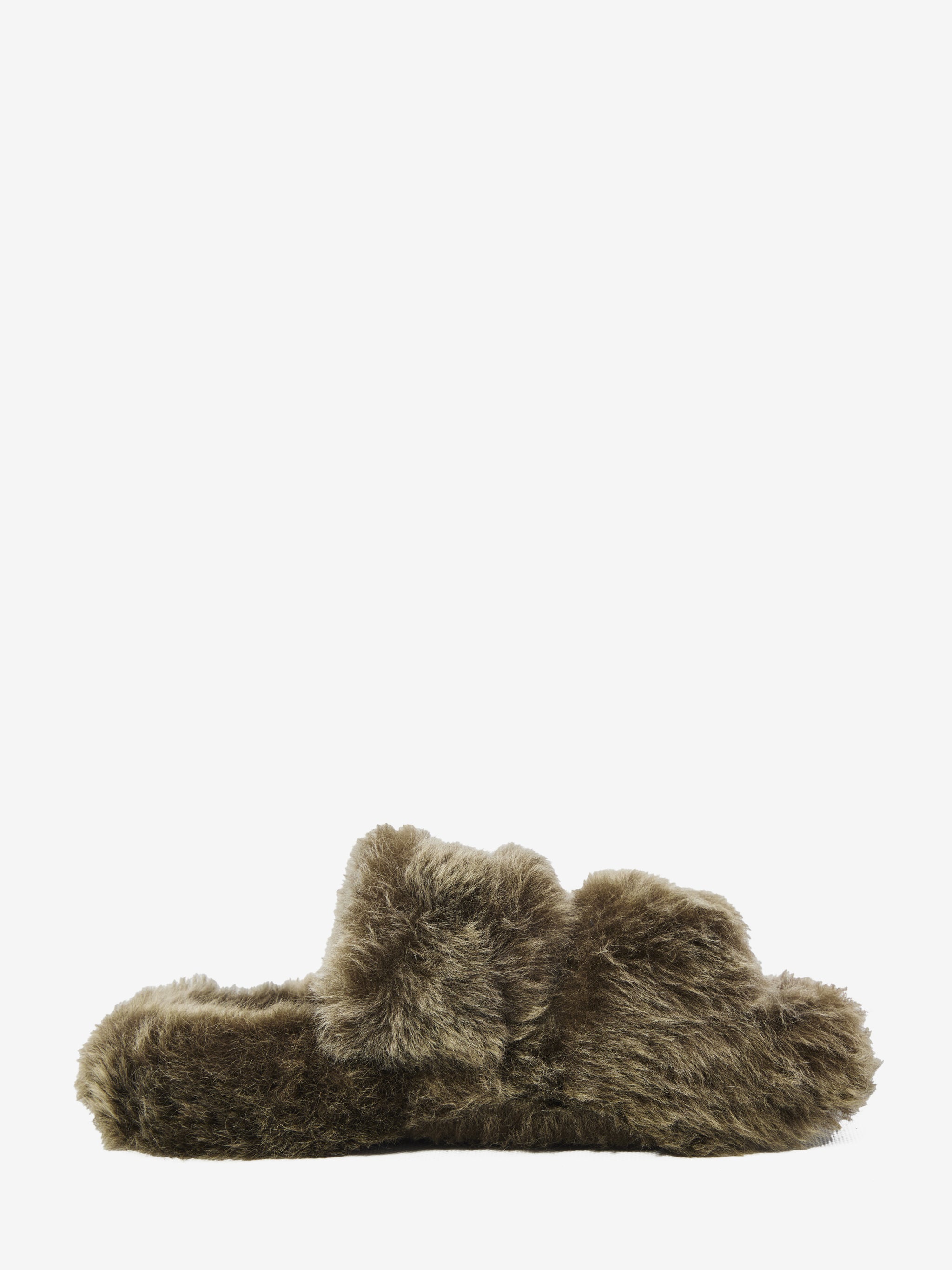 triomphe 05 fur shearling slides