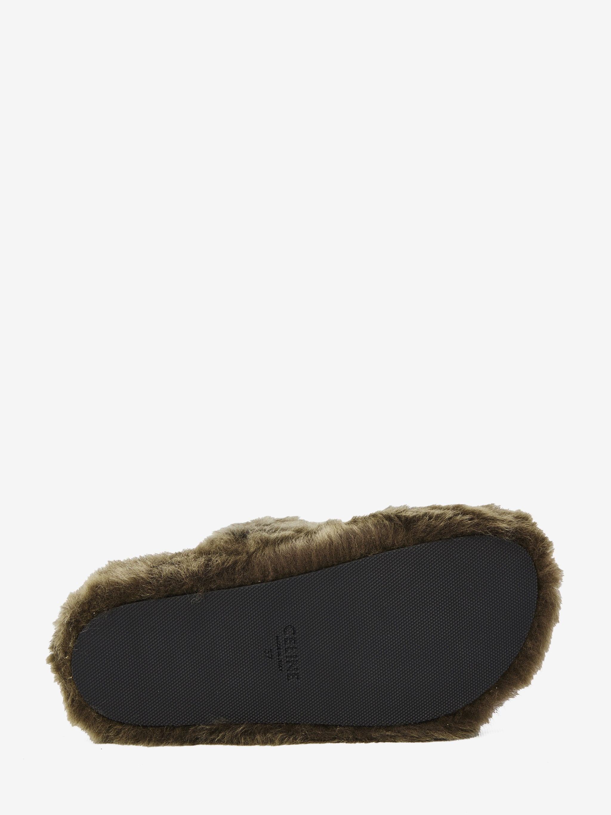 triomphe 05 fur shearling slides