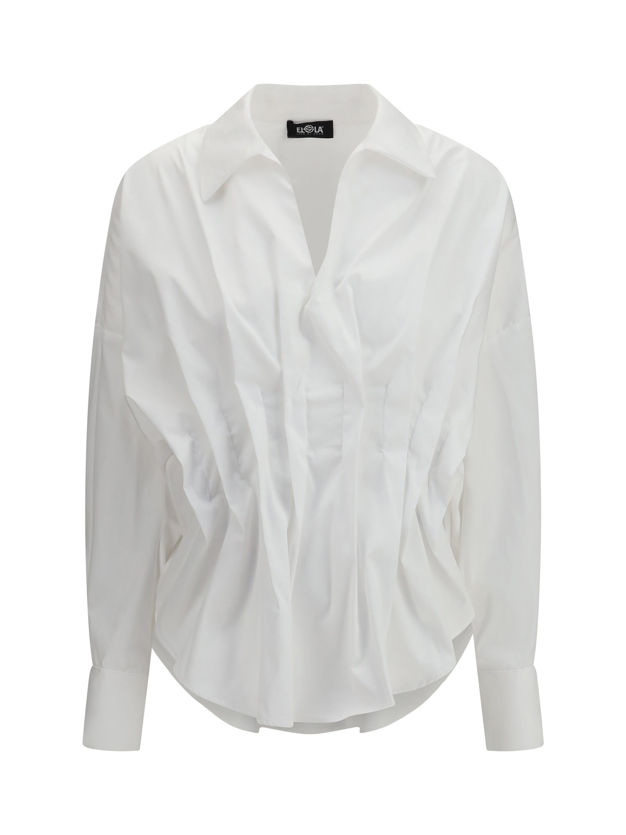 ELLA 38 shirt with front ruching in cotton