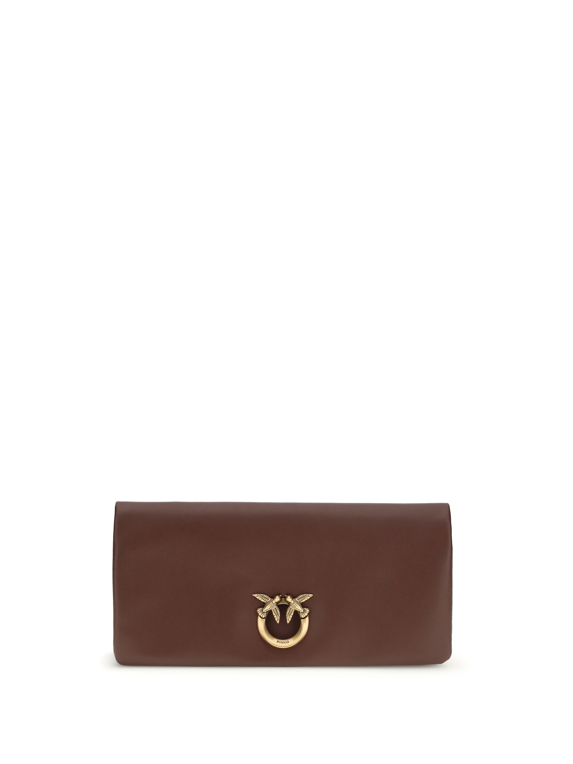 PINKO OS love medium clutch bag