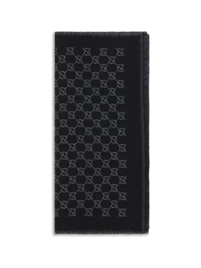 miss stenny gg monogram wool scarf