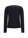 wool-blend t-shirt with contrast details