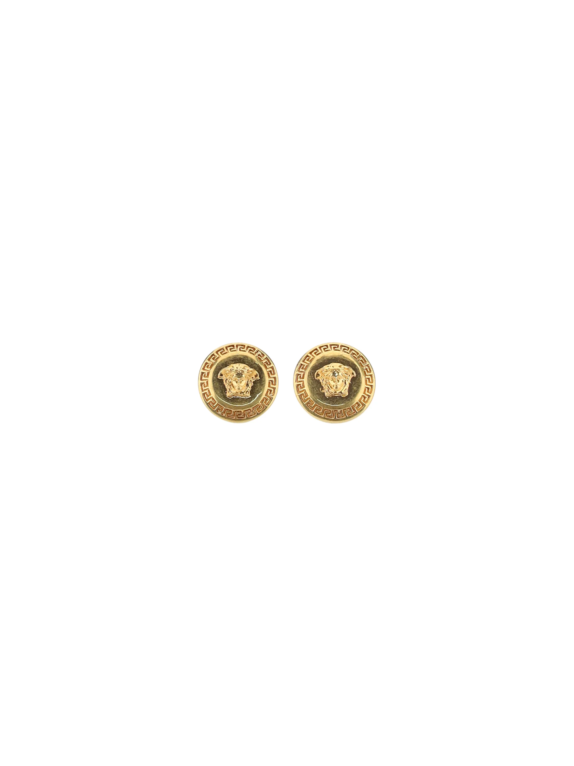 medusa logo earrings