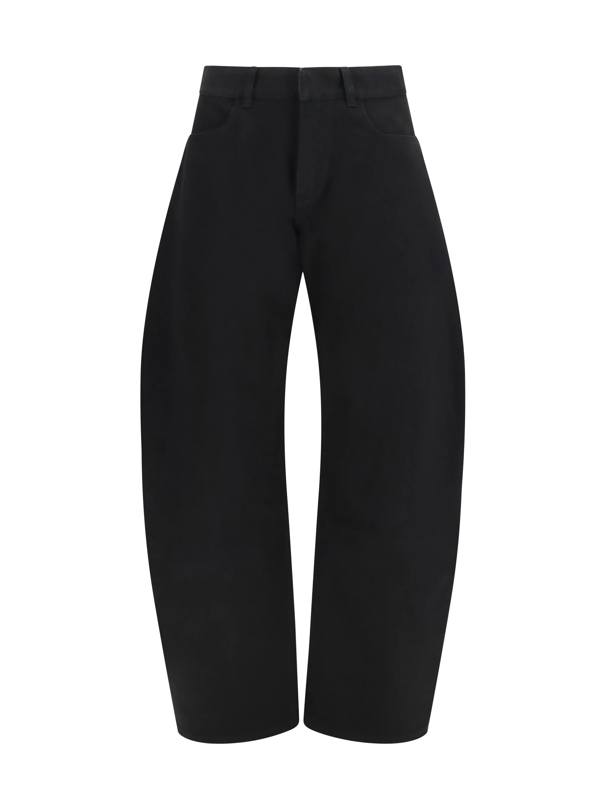 low rise rounded jeans