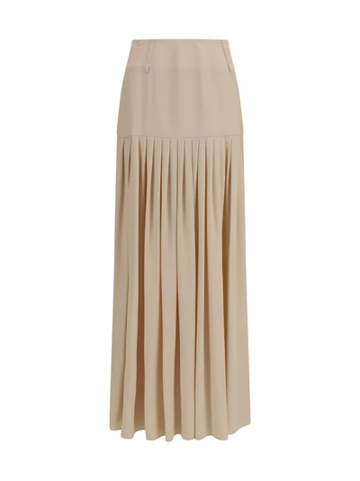 calla long skirt in viscose crêpe