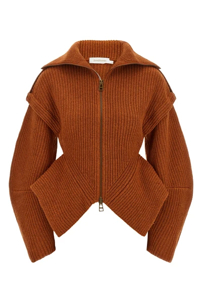 the zimmermann valiant cardigan redefines knitwear through an architectural co
