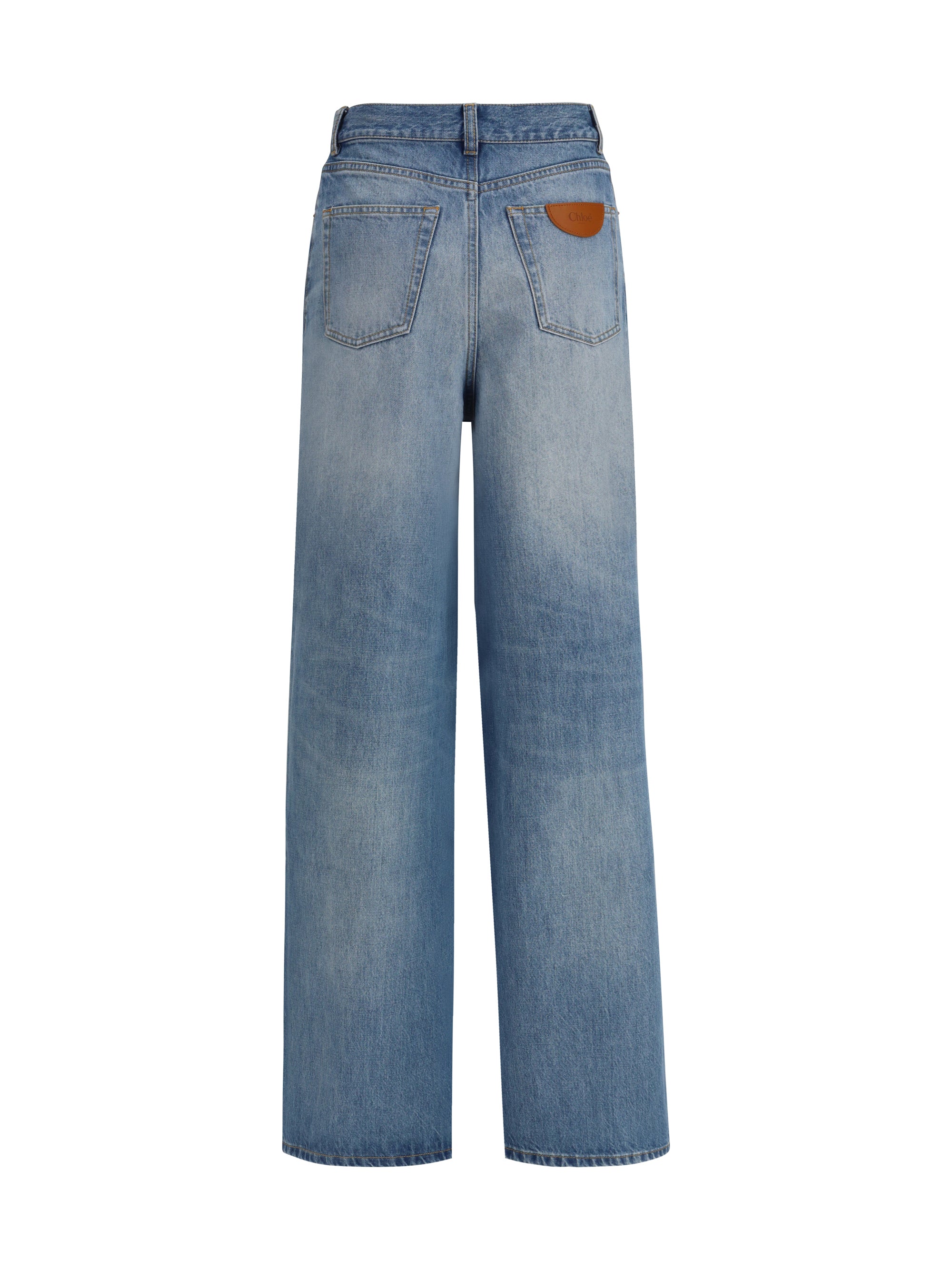 CHLOÉ 27 high-rise wide-leg jeans
