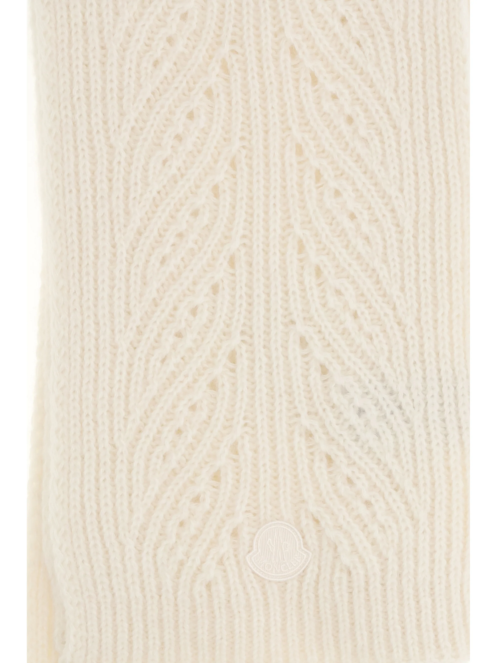 tricot alpaca and cashmere-blend scarf