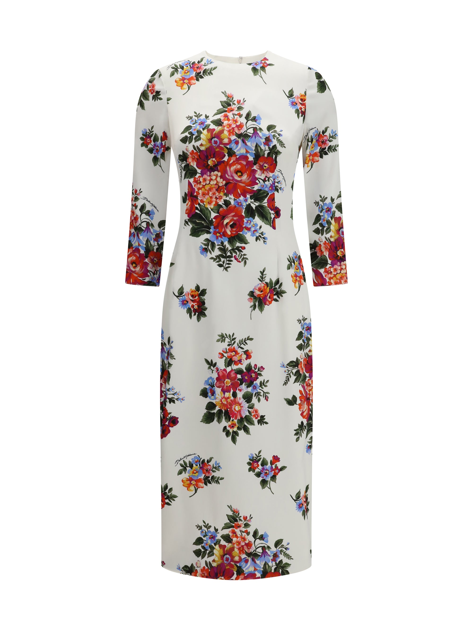 DOLCE amp; GABBANA 42 floral print stretch viscose dress