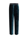 moiré velvet tuxedo pants
