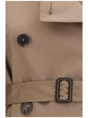 short water repellent twill trench coat