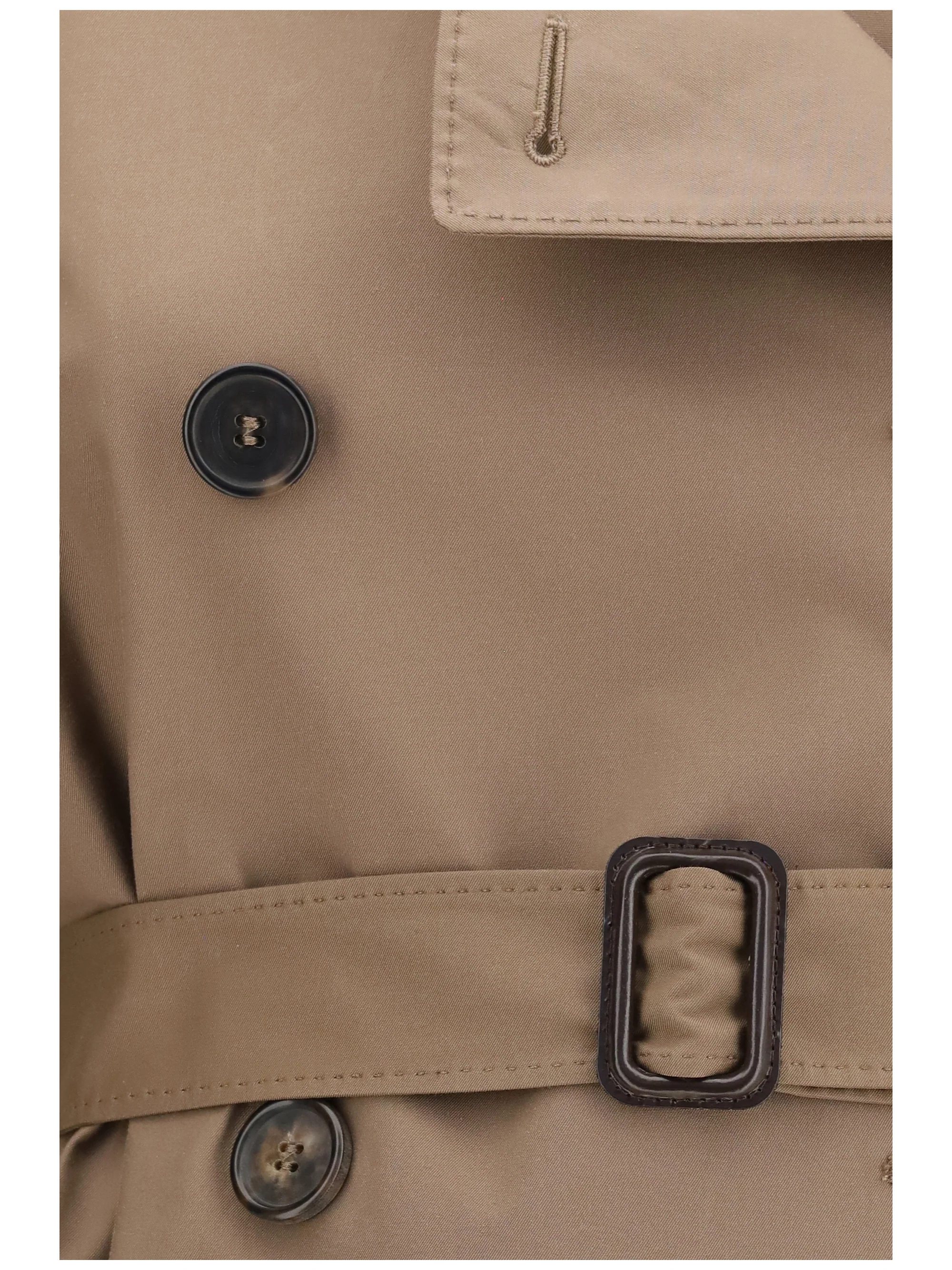 short water repellent twill trench coat