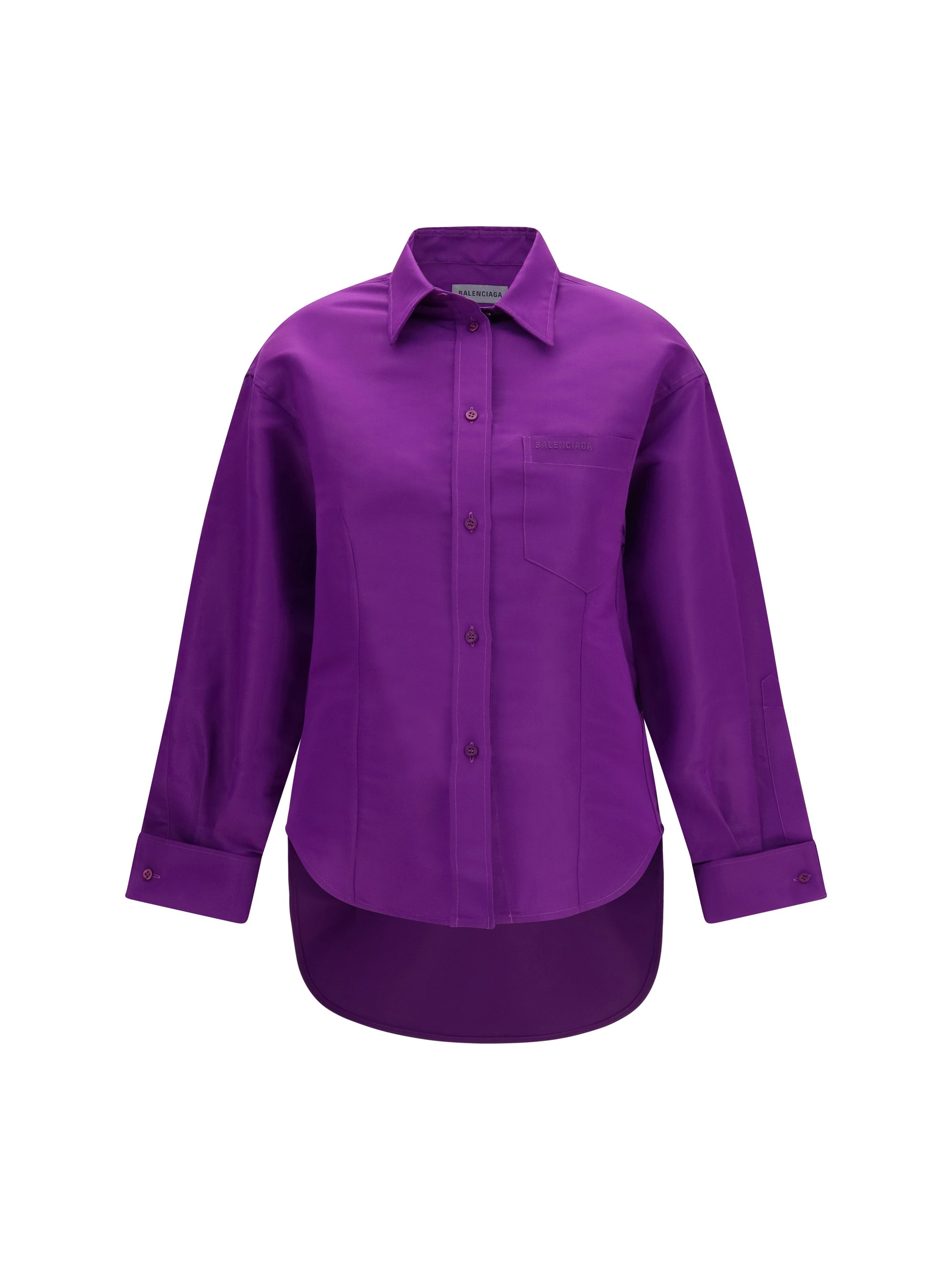 BALENCIAGA 36 asymmetric cotton shirt