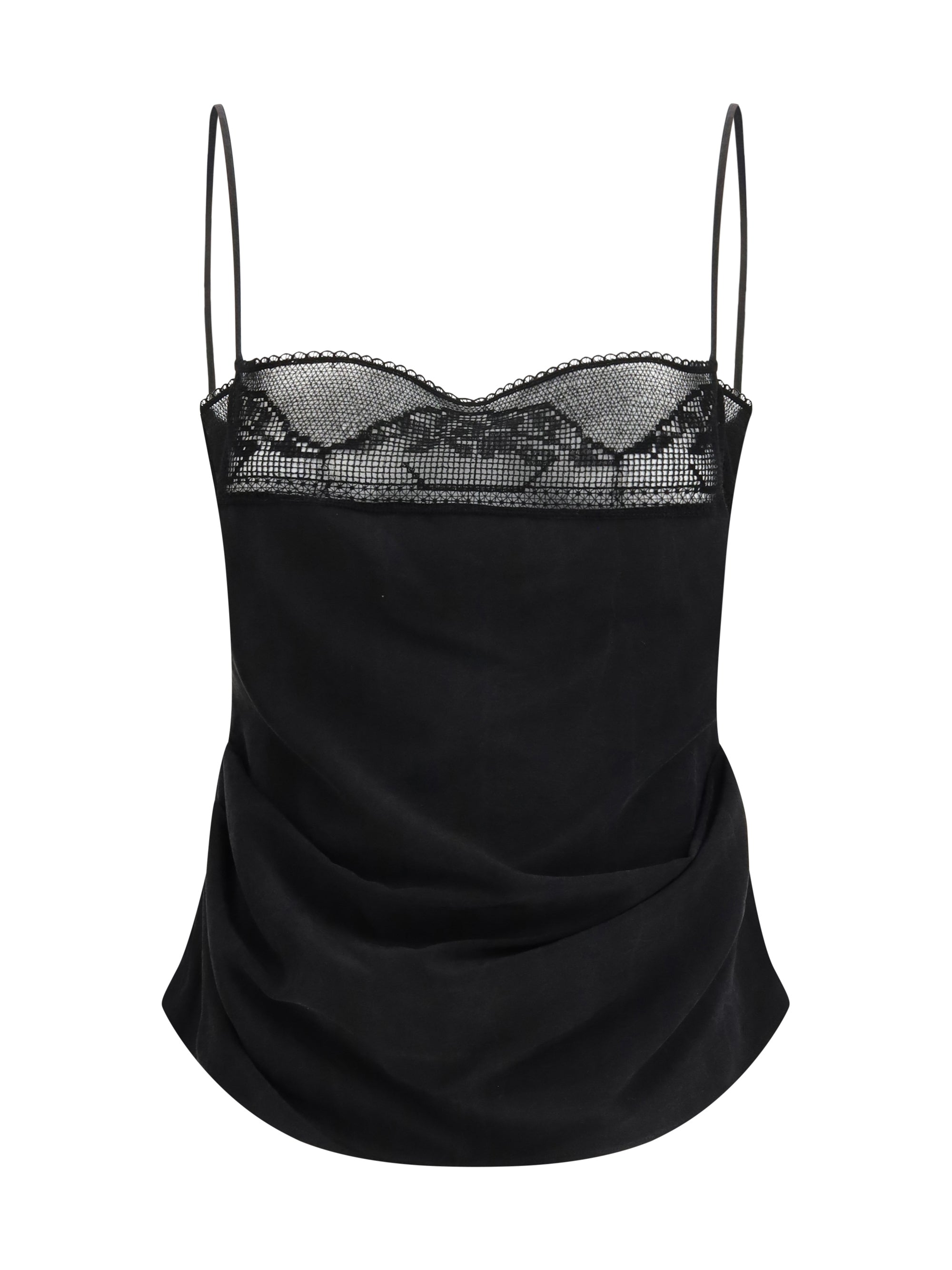 MAGDA BUTRYM 38 silk draped top