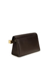 rond carré leather shoulder bag