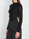 black sweater