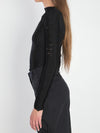 black sweater
