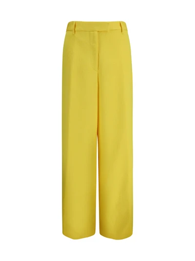 wide-leg pants with all-over jacquard pattern