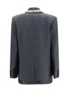 pinstripe single breasted jacket