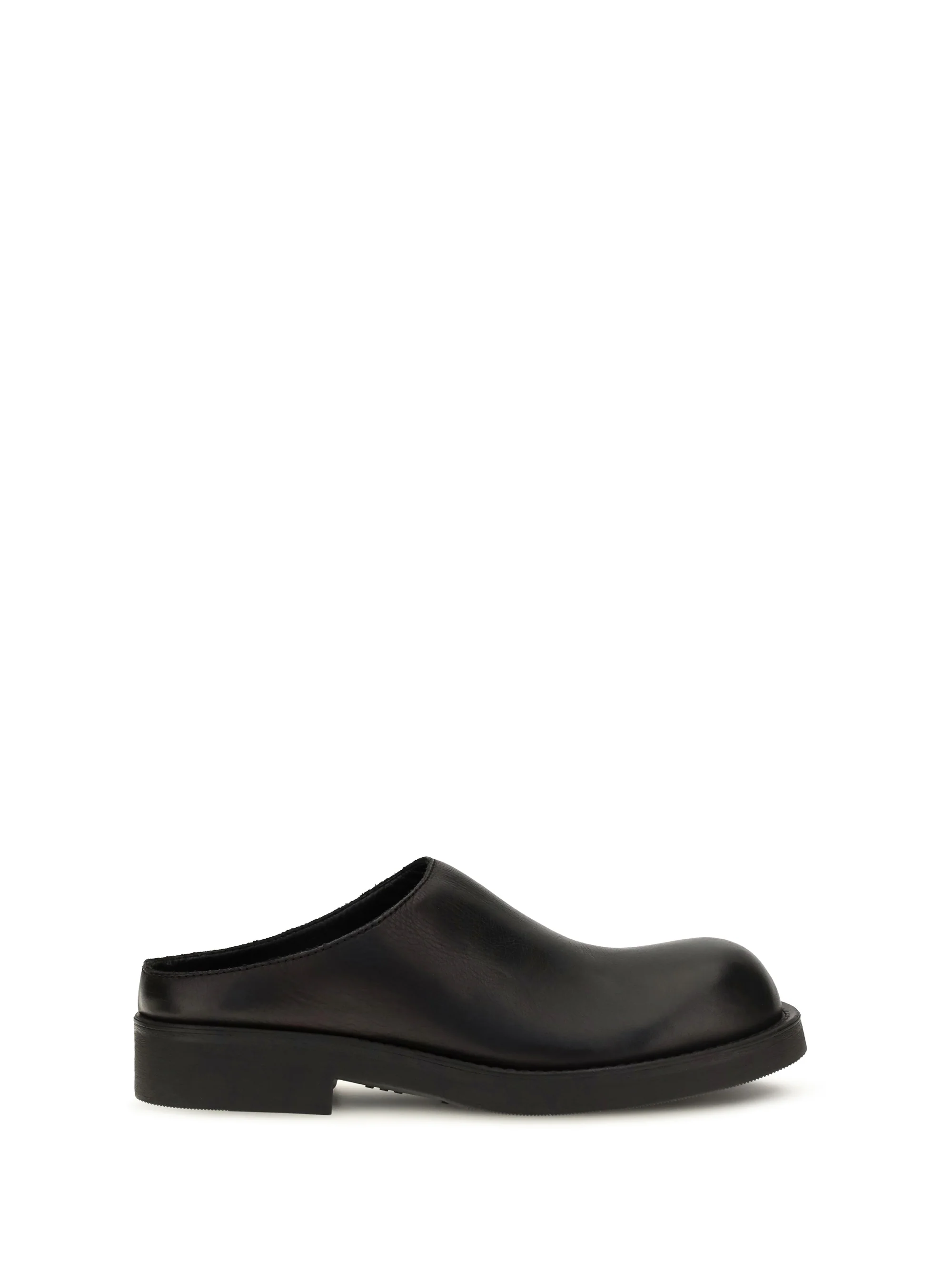 MM6 36 biker round toe mules