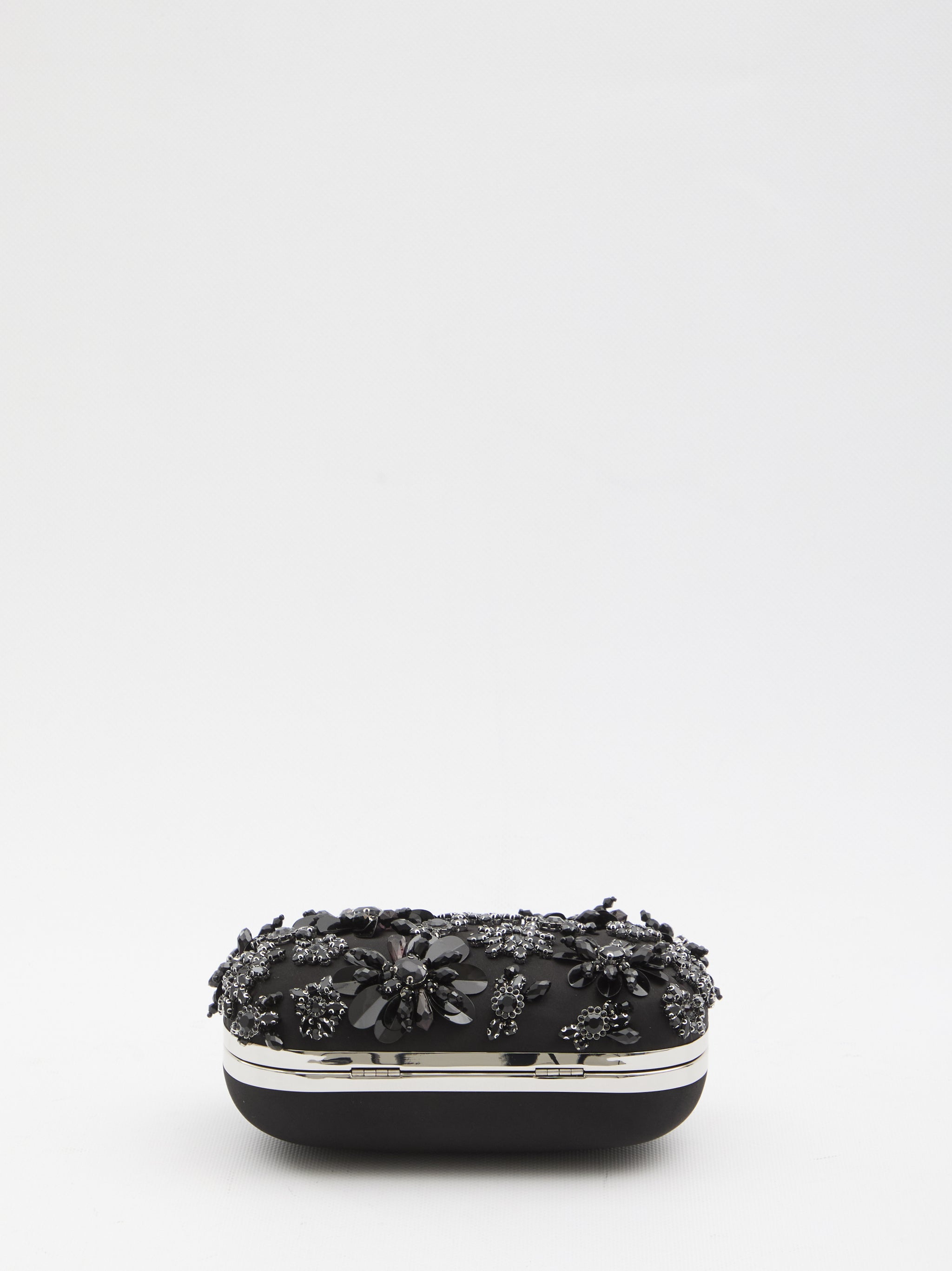 floral crystal clutch bag