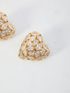 embellished heart earrings
