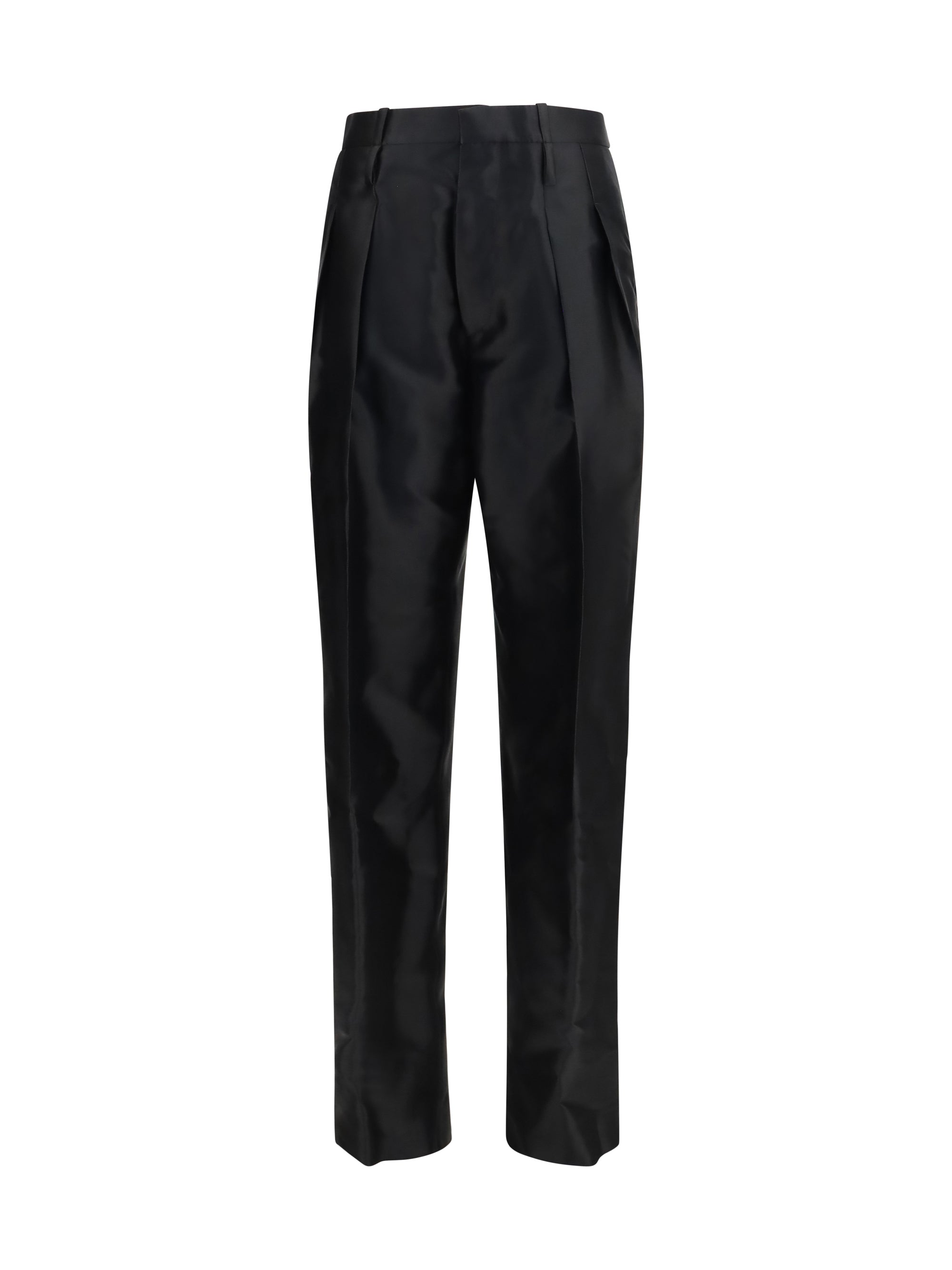 tapered wool pants