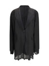 reversible drip single breasted blazer