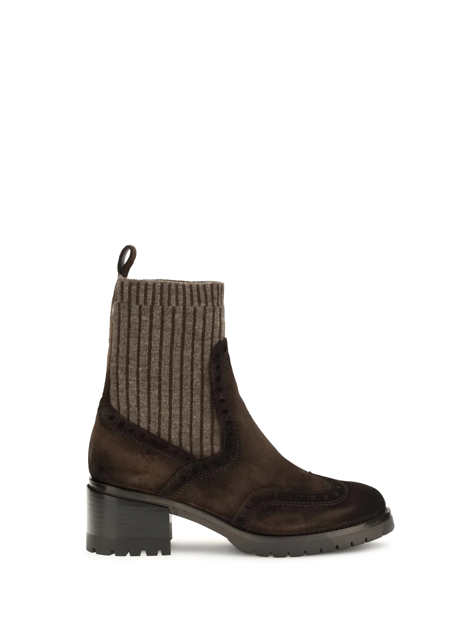 SANTONI 40 suede ferret boots